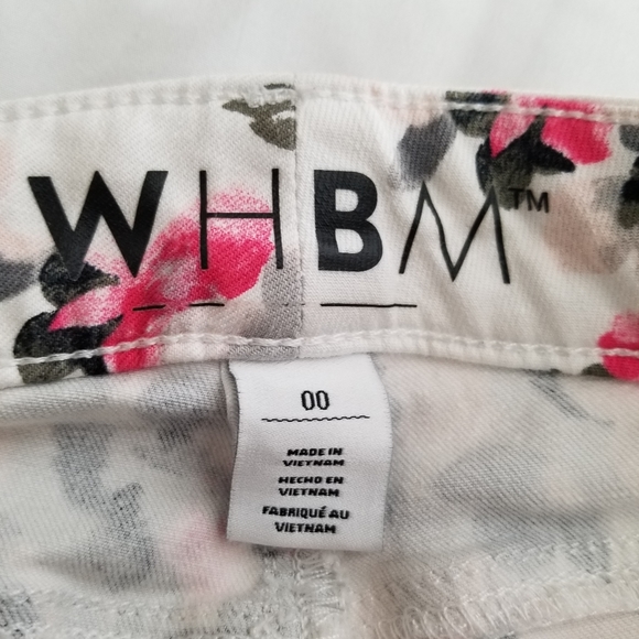 WHBM White Floral Slim Jeans - Picture 5 of 6
